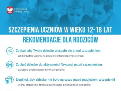 SZCZEPIENIA UCZNIÓW W WIEKU 12-18 LAT - zdjęcie1