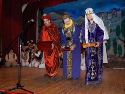 „Jasełka” w Gminnym Ośrodku Kultury w Łodygowicach - zdjęcia - zdjęcie14