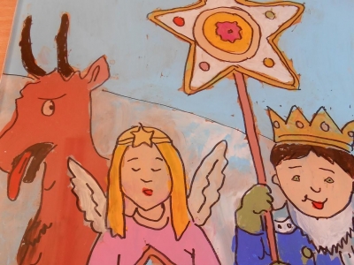 Warsztaty malowania na szkle - KOLĘDNICY - zdjęcia - zdjęcie17