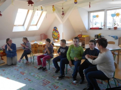 INTEGRACYJNE SPOTKANIE Z PRZEDSZKOLAKAMI - zdjęci - zdjęcie1